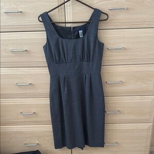 J. Crew Gray Sleeveless Sheath Dress for Work